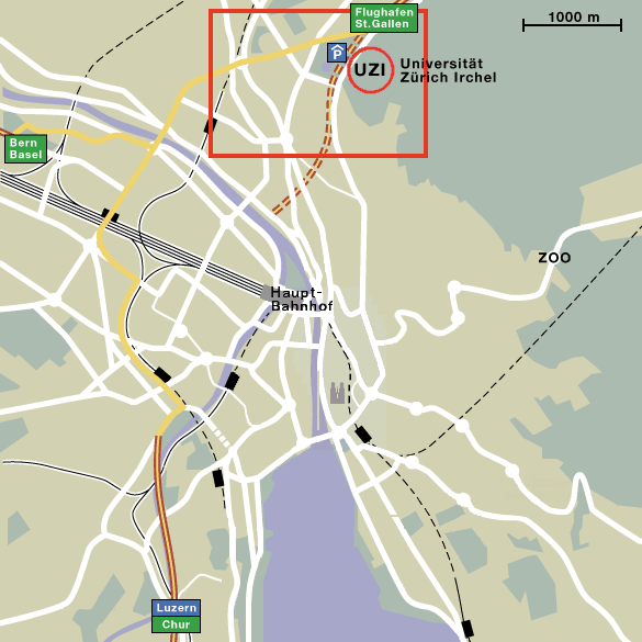 Map Of Zurich. Map 2. Zürich City Map
